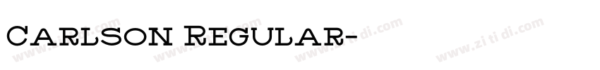 Carlson Regular字体转换 Carlson Regular字体转换